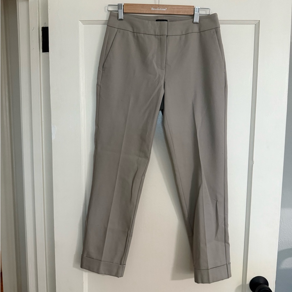 Ann Taylor Curvy Trousers in Beige